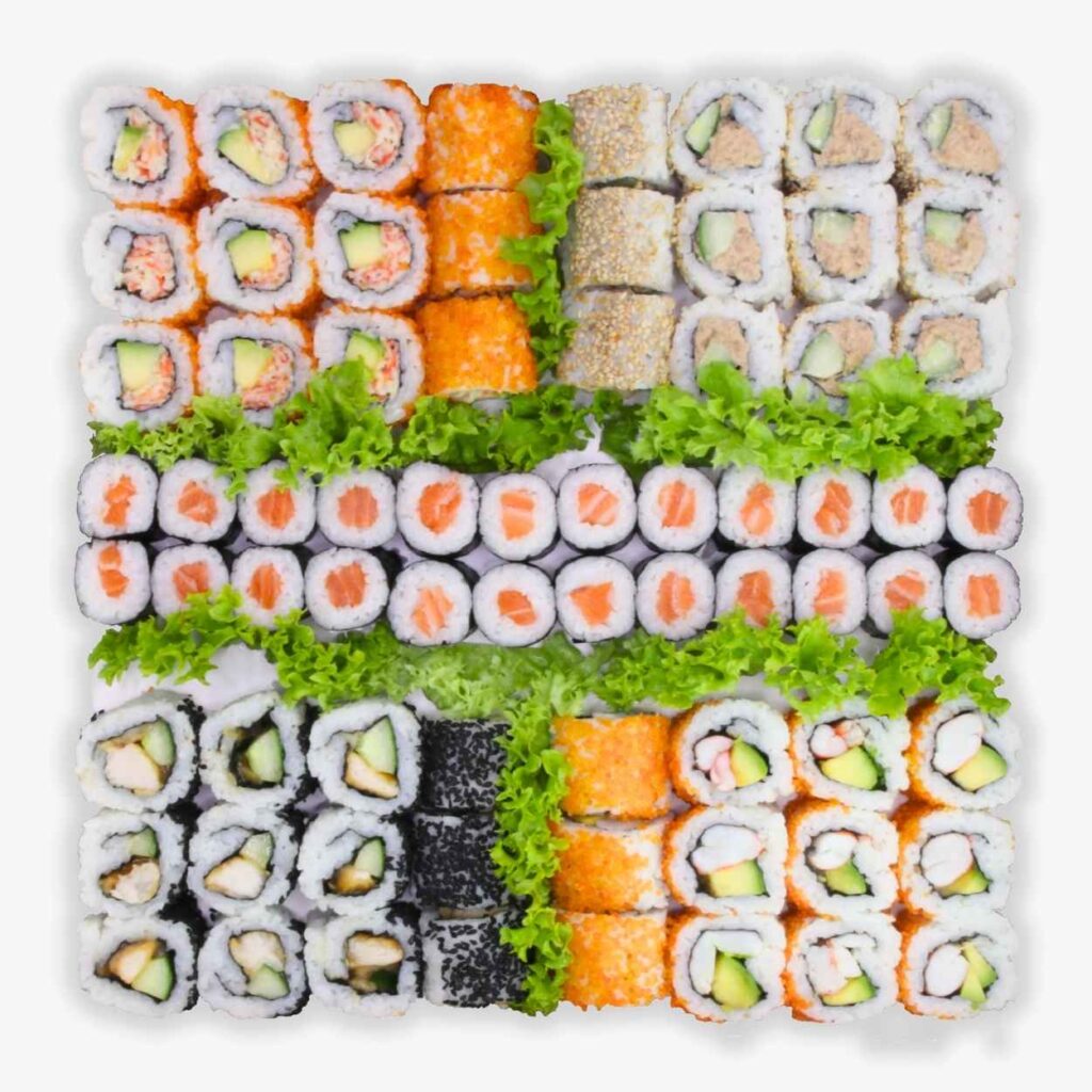 Set E Sushi Platte: Maki Mix