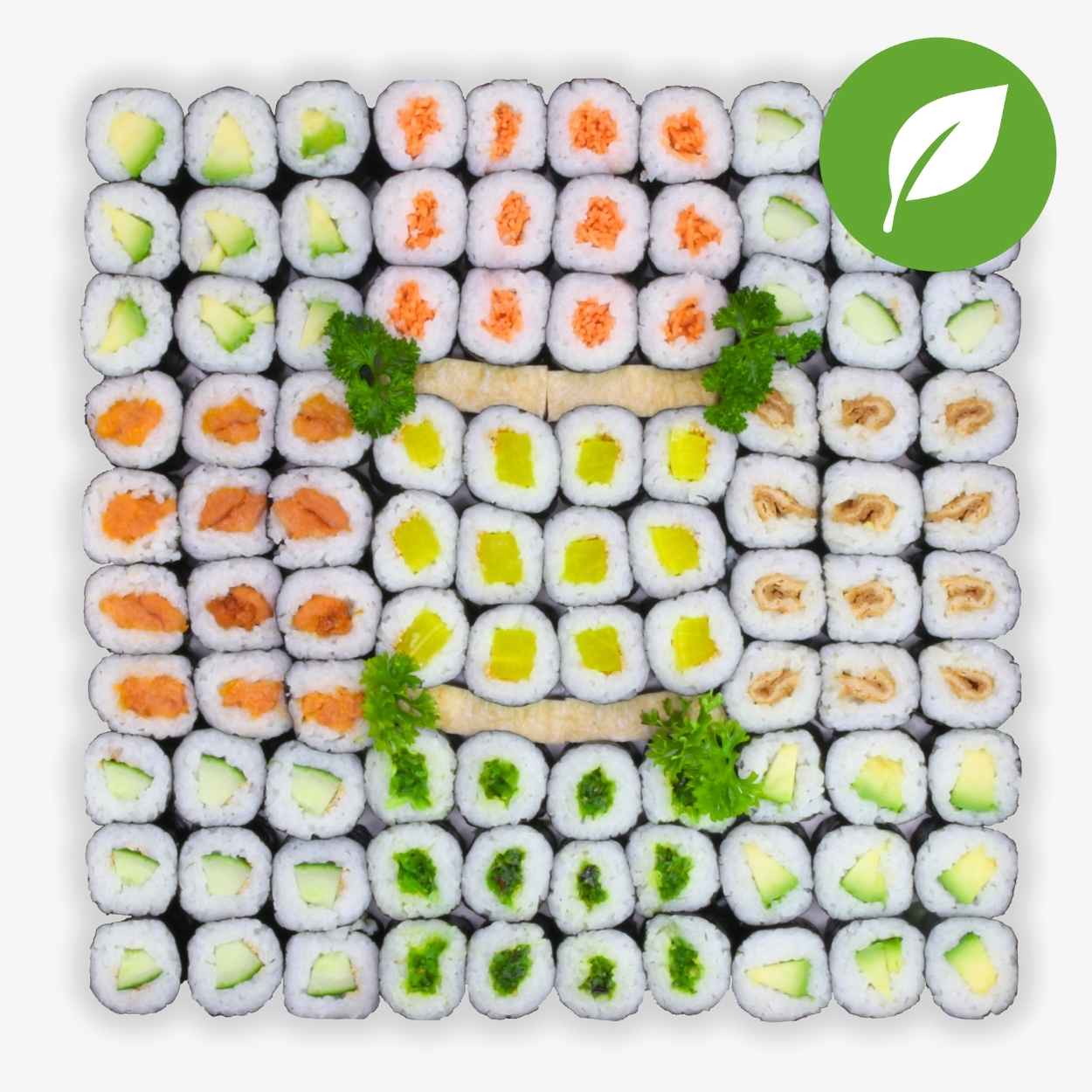Mini Veggie Maki Sushi Platte
