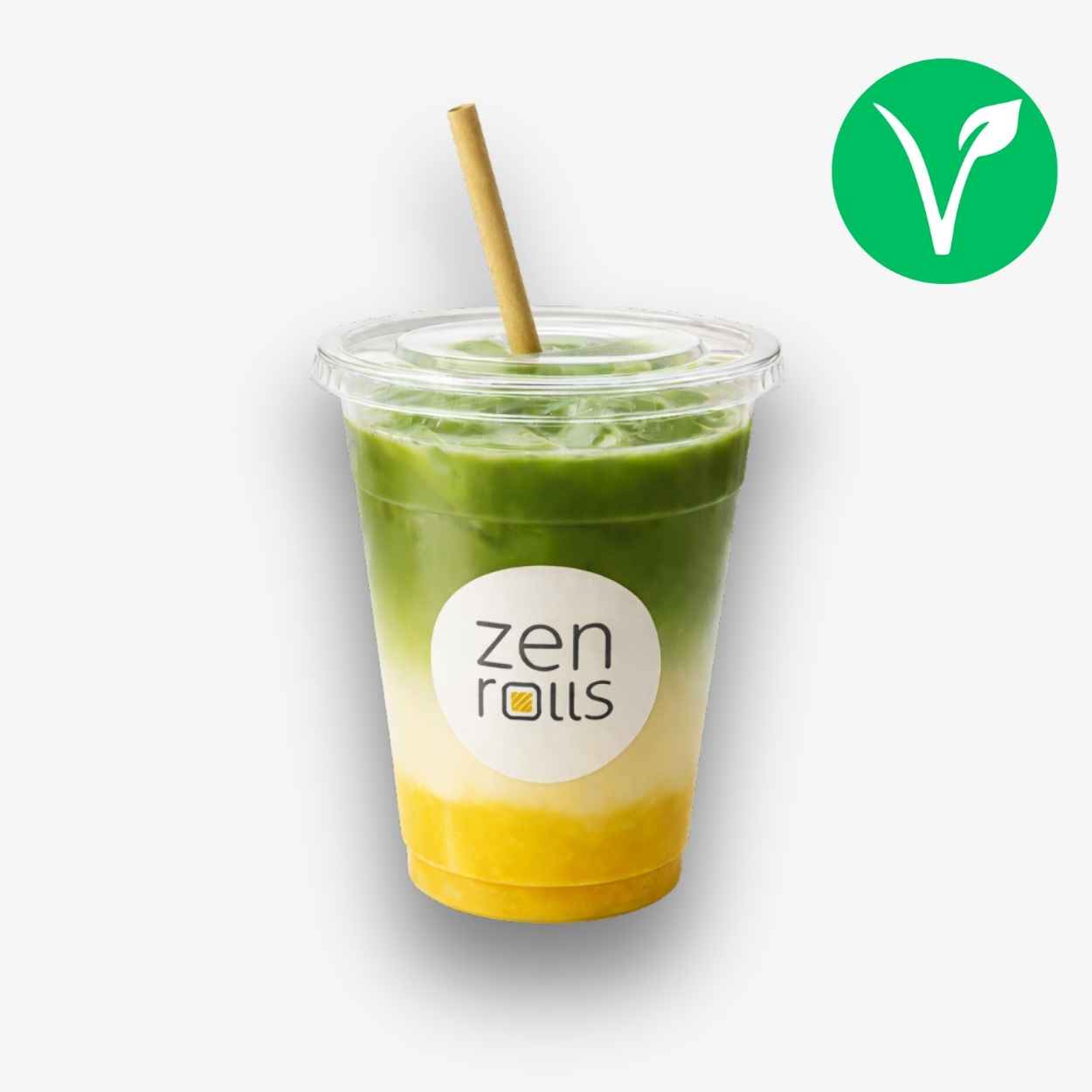 Mango Iced Matcha Latte