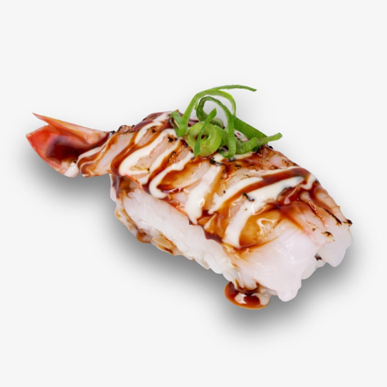 Flambierte Garnele Nigiri