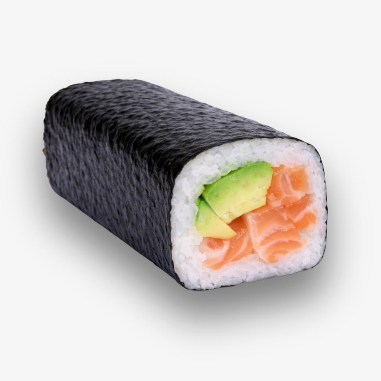 Handrolle Lachs Avocado