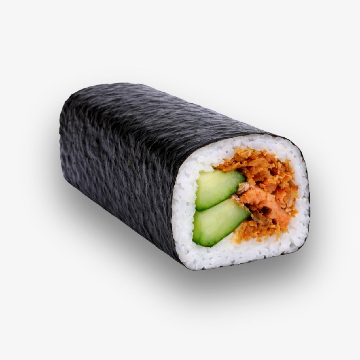 Handrolle Teriyaki Lachs